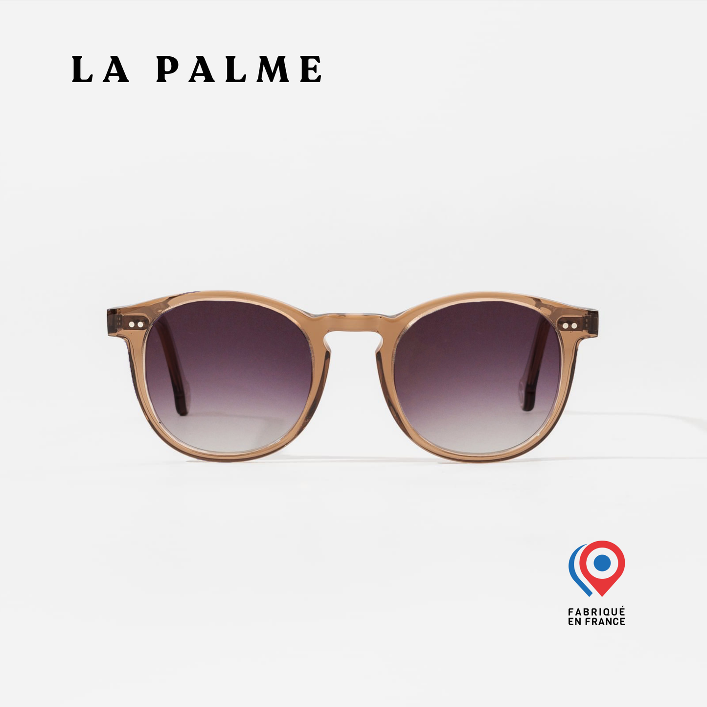 Lunettes de soleil Palme - Marron Translucide