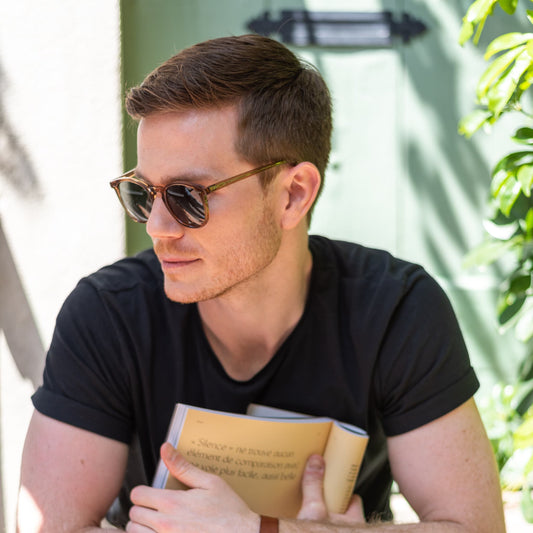 Lunettes de soleil Palme - Marron Translucide