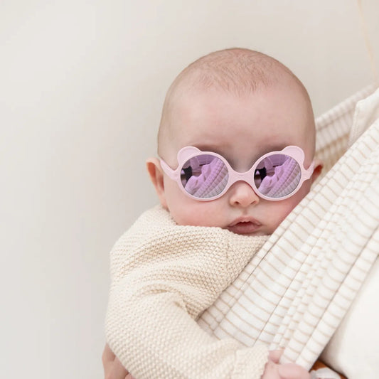 Lunettes de soleil enfant - Ourson Rose Pâle