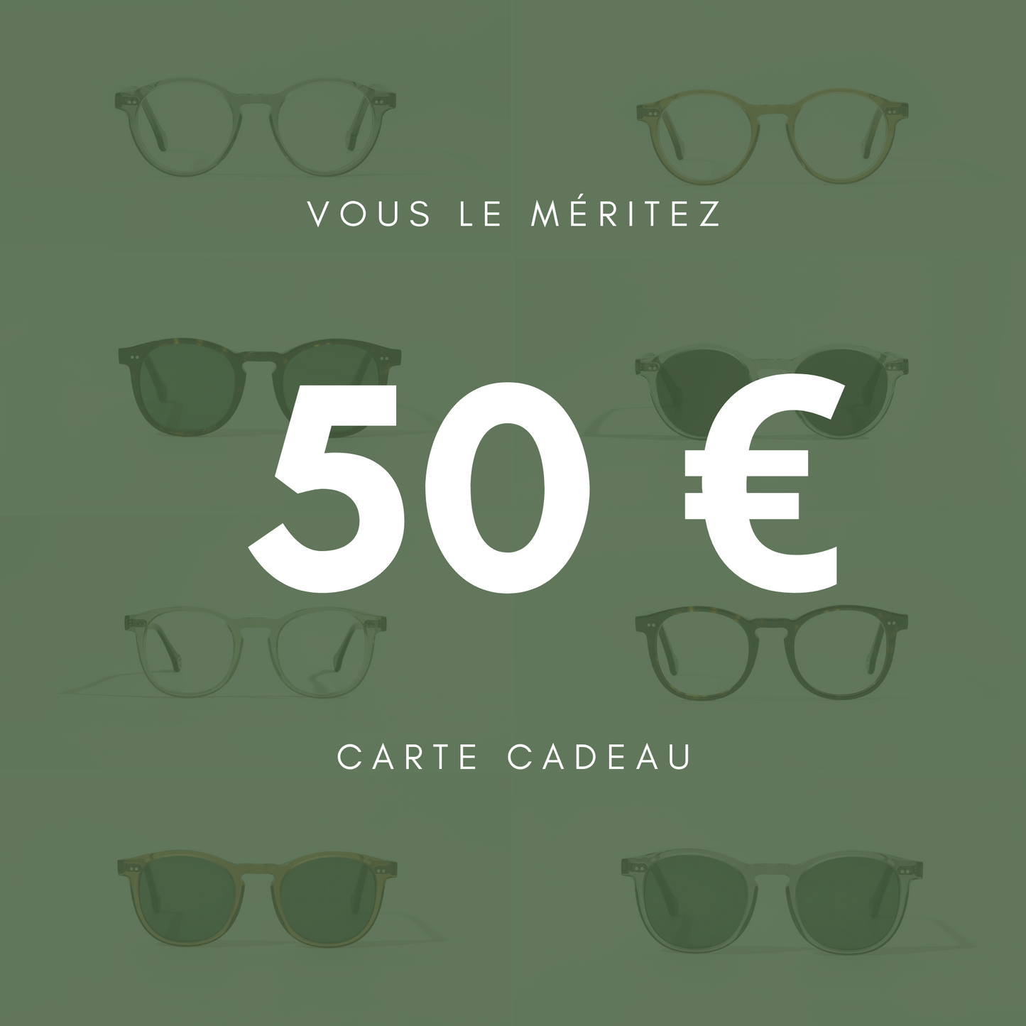 Carte-cadeau L'Opticienne Verte