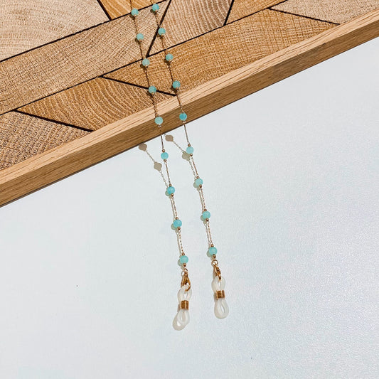 Chaine de lunettes - Agathe Turquoise