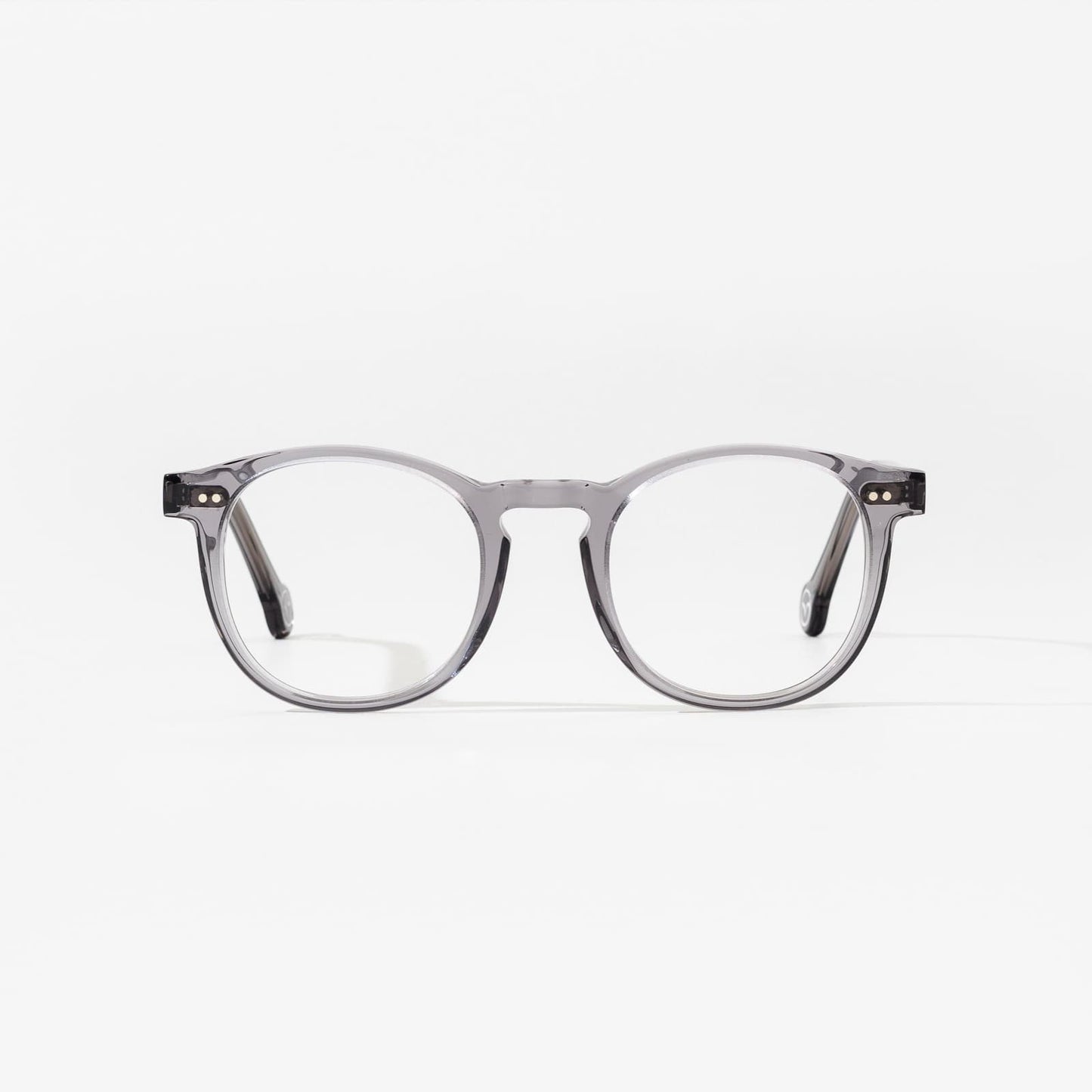 Lunettes de vue françaises La Palme Gris translucide – L